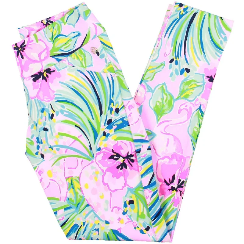 Everyday Comfort Effortless Cozy Layers Lilly Pulitzer Womens Floral Print Pocket Leggings