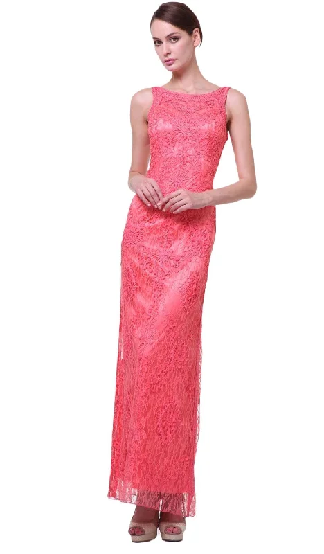 Effortless Wear Cozy Smart Wear Cinderella Divine - Soutache Adorned Long Sheath Dress