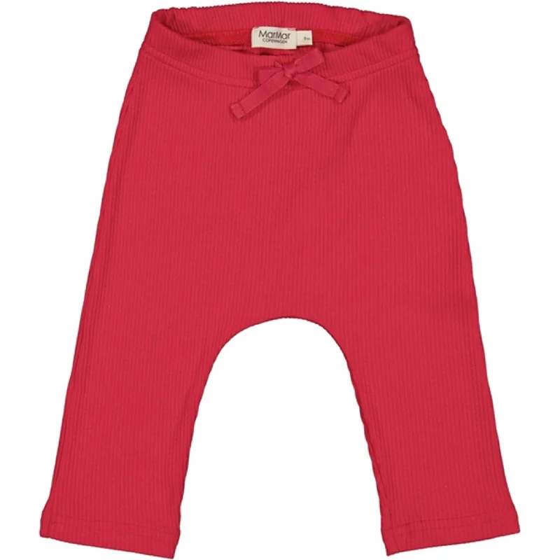 Relaxed Fit Simple Chic Pieces MarMar Modal Red Currant Pico Pants