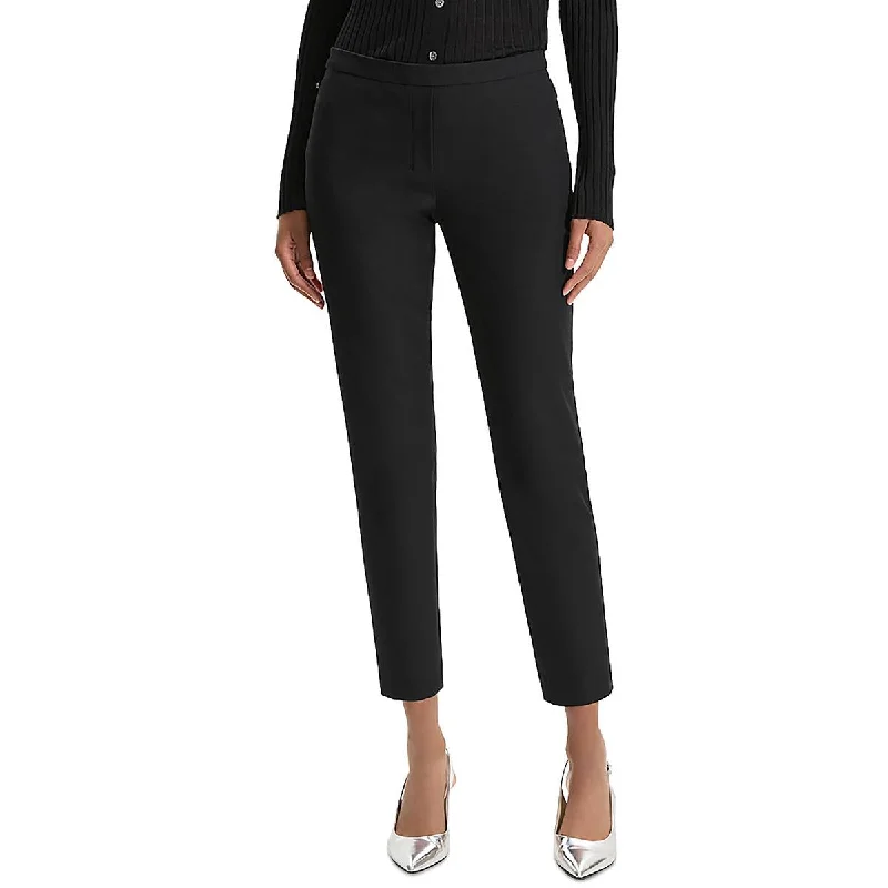 Elegant Fit Chic and Comfortable Pieces Theory Womens High Rise Solid Ankle Pants