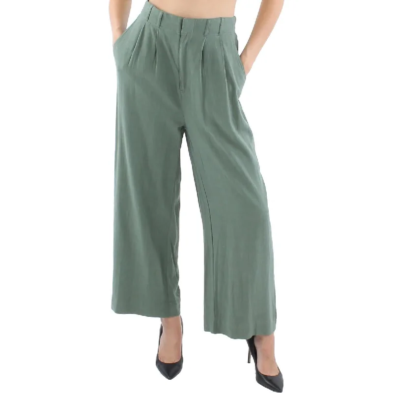 Versatile Style Relaxed Street Fashion Z Supply Womens Linen Pocket Straight Leg Pants