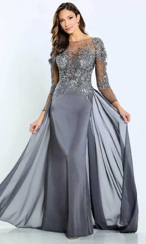 Effortless Dressing Simple Chic Options Montage by Mon Cheri - Applique Overskirt Formal Dress M509
