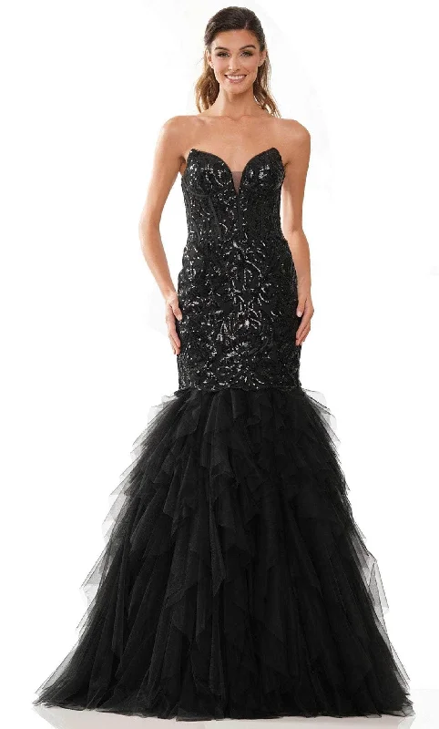 Soft Wear Relaxed Streetwear Fit Colors Dress 2985 - Sequin Bustier Prom Gown