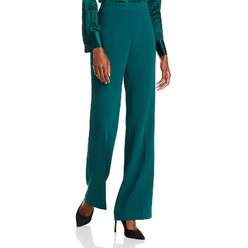 Fashionable Ease Cozy Layered Wearables Lafayette 148 New York Womens High Rise Business Wide Leg Pants