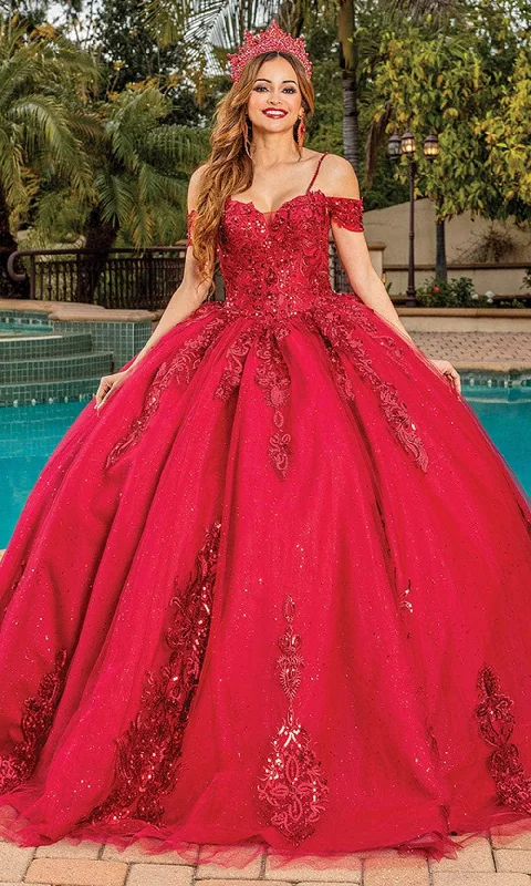 Comfortable Jeans Cozy Everyday Styles Dancing Queen 1811 - Sweetheart Sequin Lace Ballgown