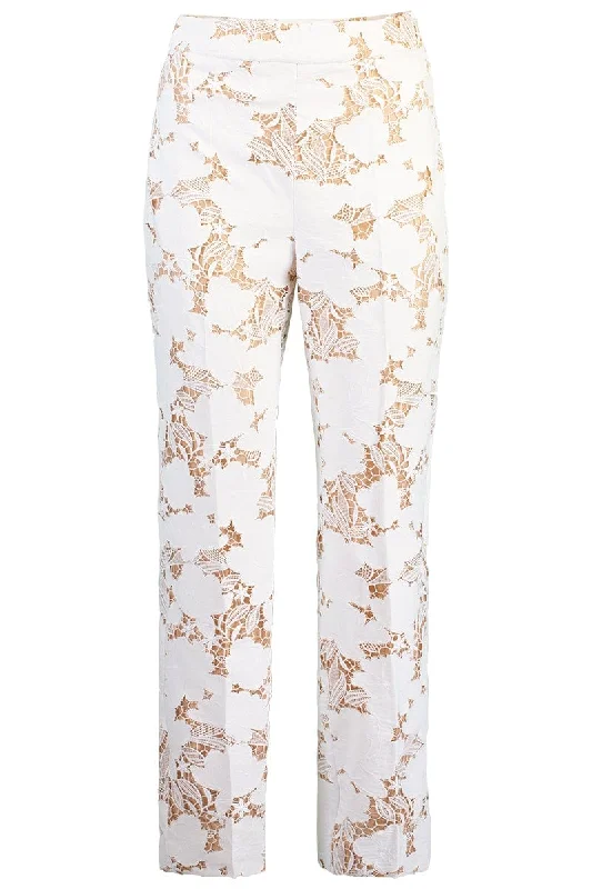 Effortless Comfort Trendy Soft Comfort Magnolia Guipure Skinny Pant