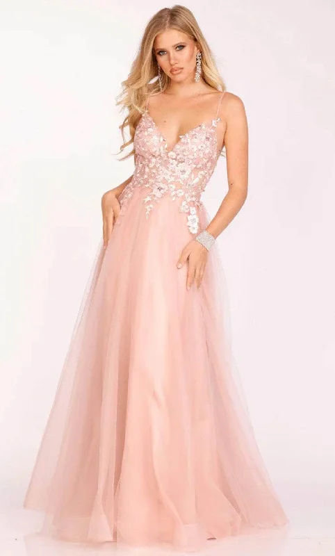 Cozy Chic Comfortable Chic Fashion Terani Couture 231P0582 - A-line Floral Enchanting Dress