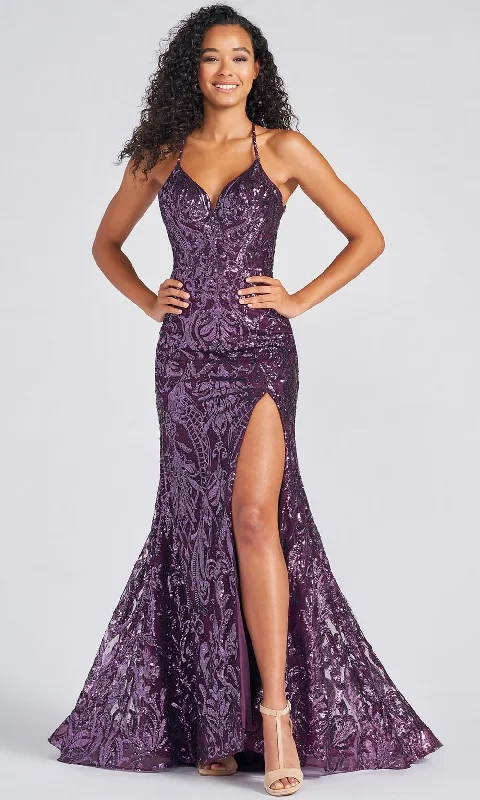 Weekend Style Trendy Comfy Outfits Colette for Mon Cheri CL12276 - High Slit Formal Dress