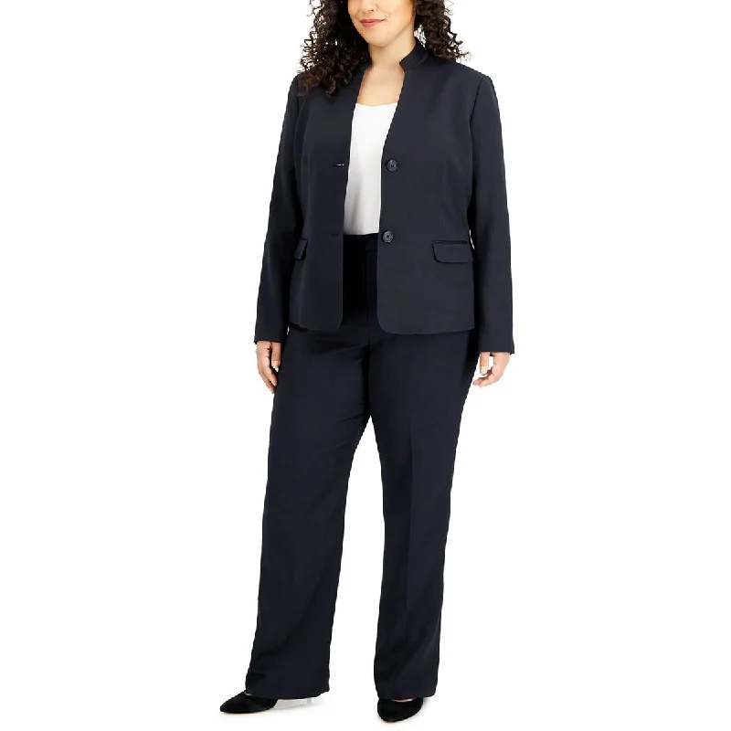 Comfy Chic Comfortable Layered Looks Le Suit Womens Plus Knit Solid Dress Pants