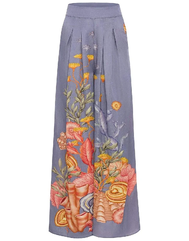 Casual Comfort Casual Soft Layers Palazzo Pants - Blue