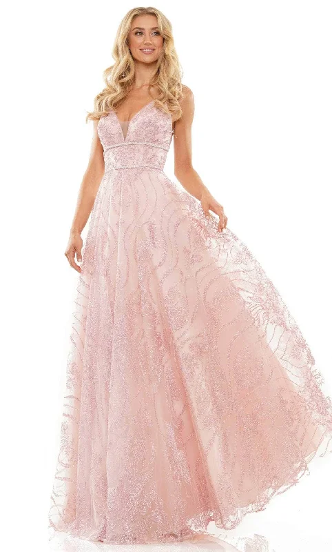 Simple Style Simple Comfort Choices Colors Dress 2834 - V-neck Embellished Prom Gown