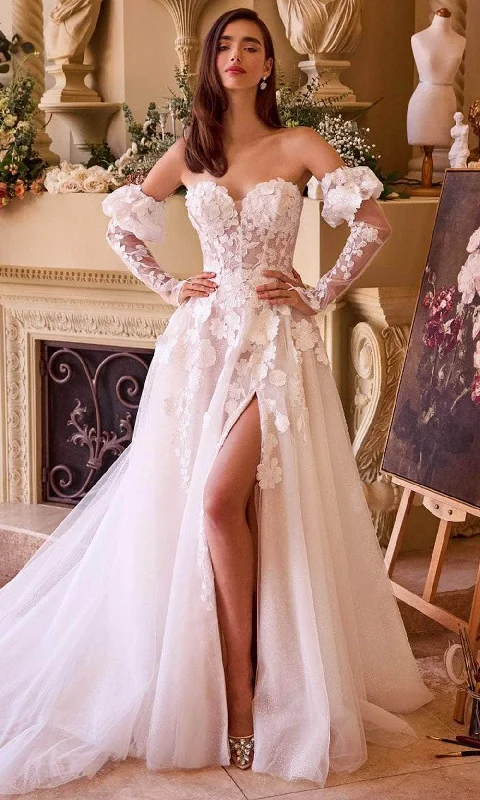 Fashionable Ease Chic and Comfortable Pieces Andrea and Leo WL017 - Applique A-Line Bridal Gown
