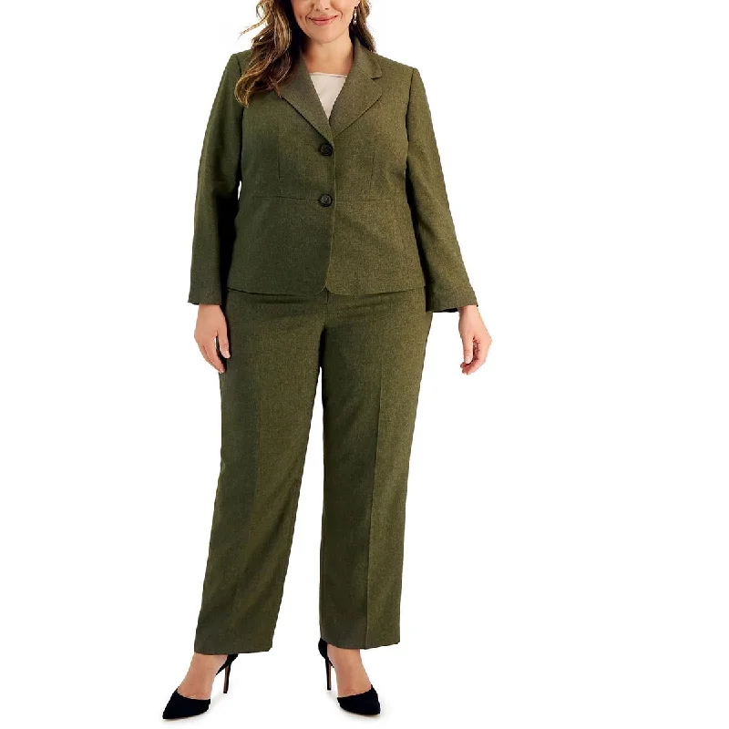 Simple Style Fashionable Cozy Wear Le Suit Womens Plus Knit Wide Leg Dress Pants