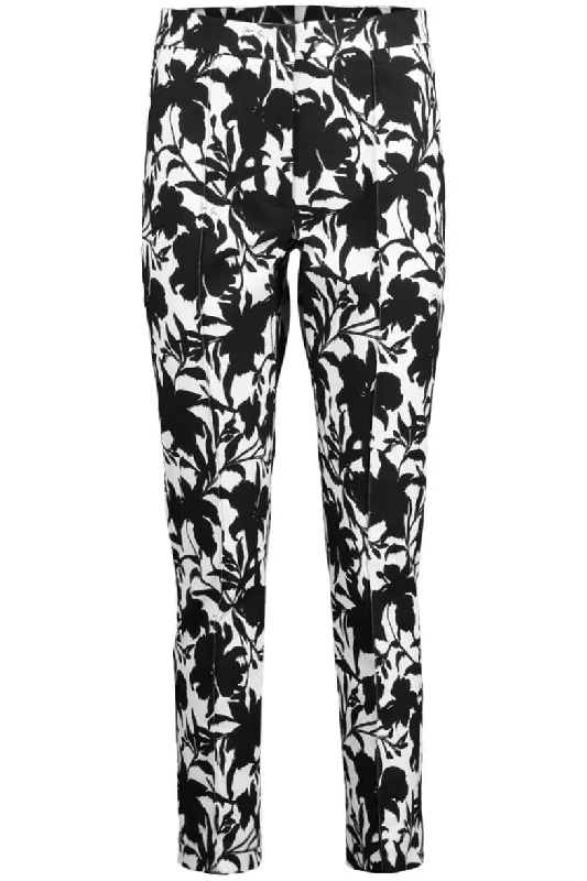 Layered Comfort Trendy Soft Looks Floral Cigarette Pant