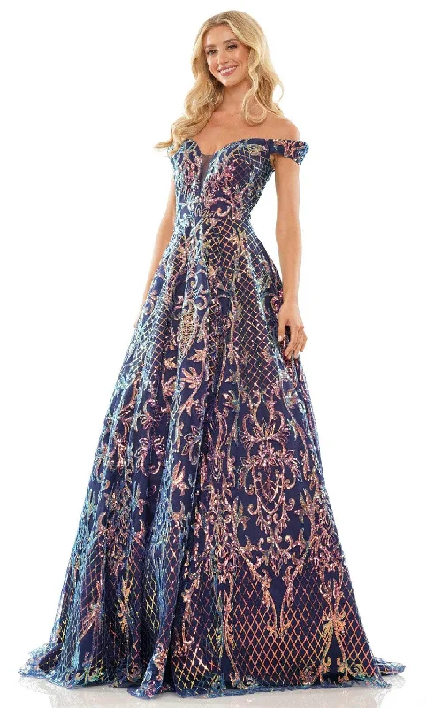 Versatile Outfits Cozy Clothing Choices Colors Dress G1092 - Off-Shoulder Sequined Evening Dress