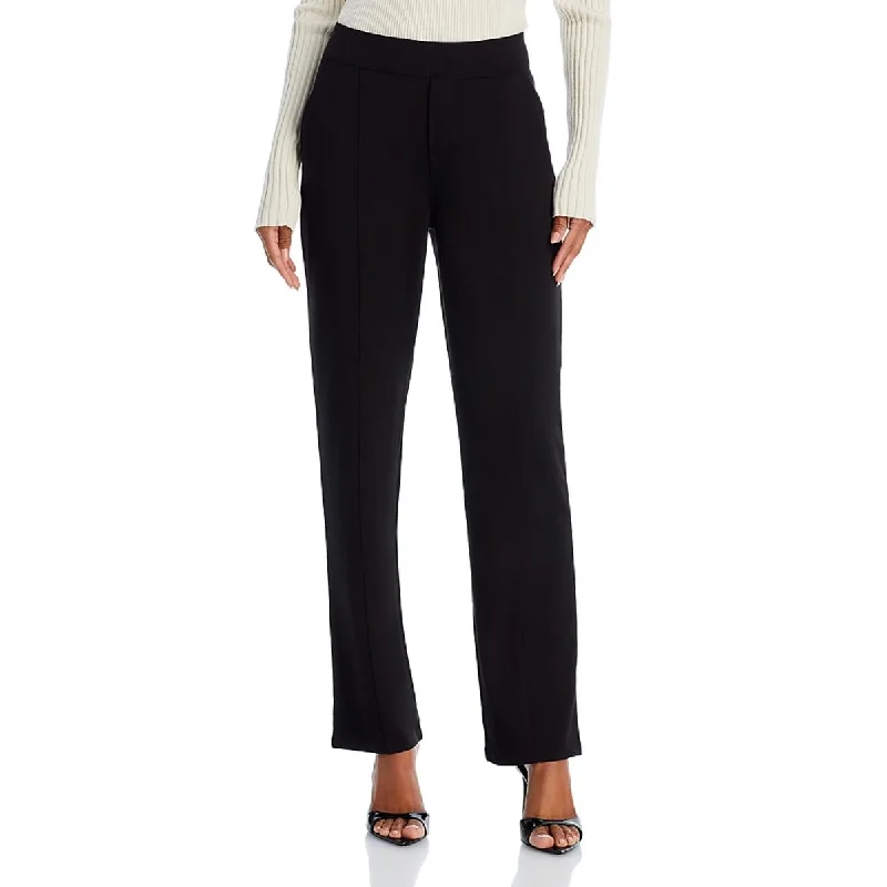 Effortless Comfort Cozy Clothing Choices Hue Womens High Rise Straight Leg Trouser Pants