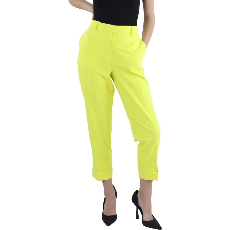 Soft Wear Practical Chic Pieces Vince Camuto Womens High Rise Cropped Straight Leg Pants