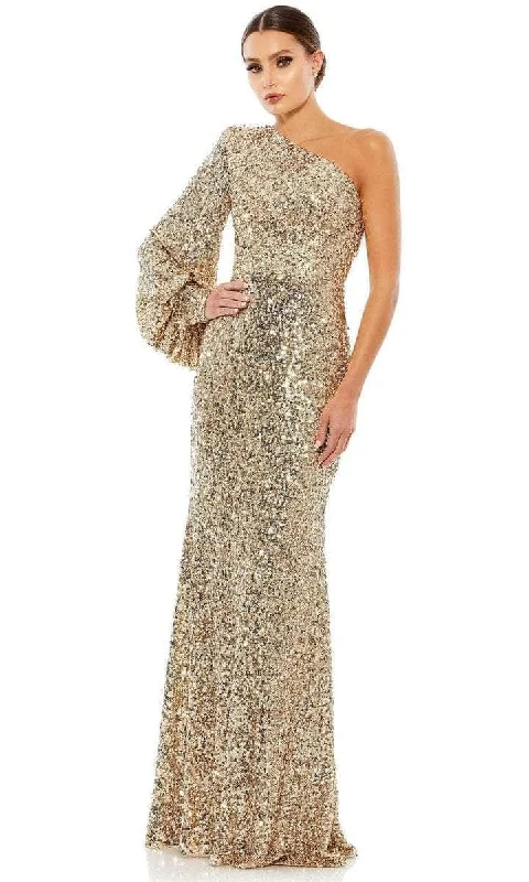 Breathable Comfort Soft Wearable Comfort Ieena Duggal - One Sleeved Sequin Evening Dress 26717 - 1 pc Rose Pink In Size 14 Available