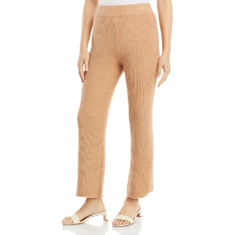 Comfortable Jackets Effortless Cozy Wear Cupio Womens Stretch Ribbed Knit Wide Leg Pants