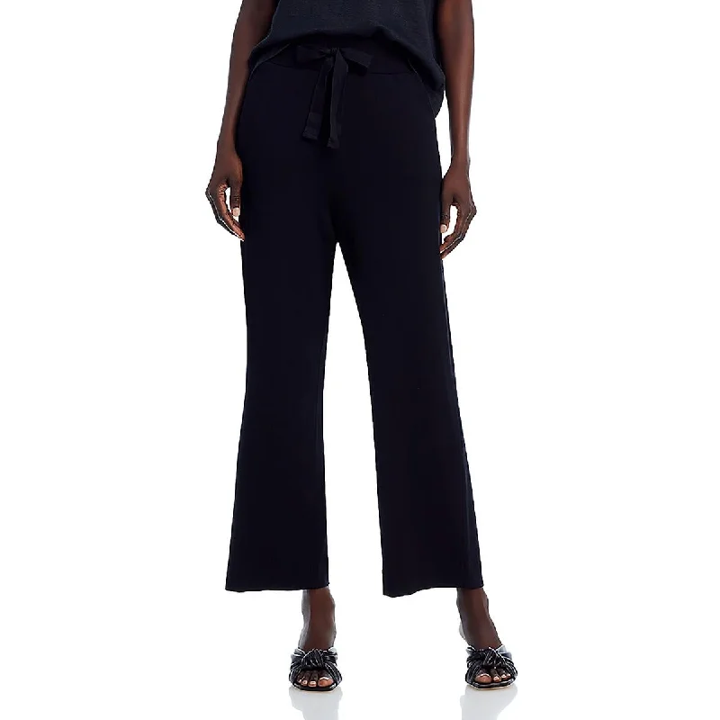 Smart Comfort Wear Comfortable Chic Choices Majestic Filatures Womens High Rise Drawstring Hem Wide Leg Pants