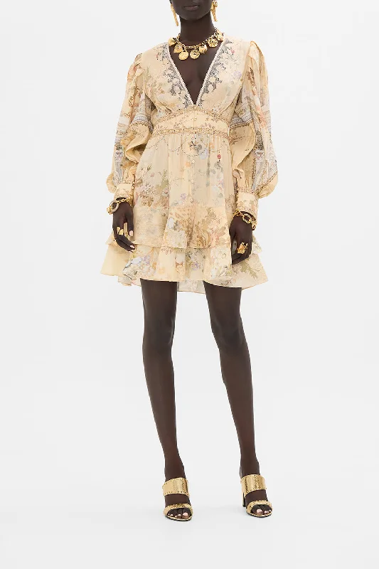Warm Layers Comfortable Everyday Pieces BUTTON FRONT FRILL DRESS ADORNED IN ANTIQUITY Warm Layers Comfortable Everyday Pieces BUTTON FRONT FRILL DRESS ADORNED IN ANTIQUITY