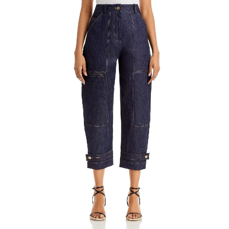 Soft Clothing Practical Soft Fit 3.1 Phillip Lim Womens Linen Blend Utility Trouser Pants