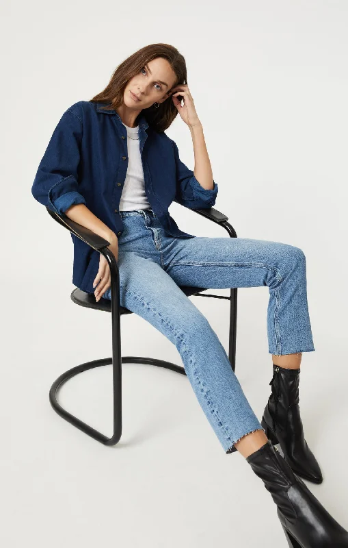 Cozy Chic Wear Casual Chic Options NEW YORK STRAIGHT LEG IN LIGHT INDIGO RECYCLED BLUE