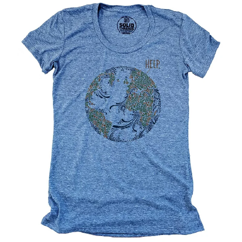 Versatile Wear Effortless Cozy Wear Women's Earth Help T-Shirt