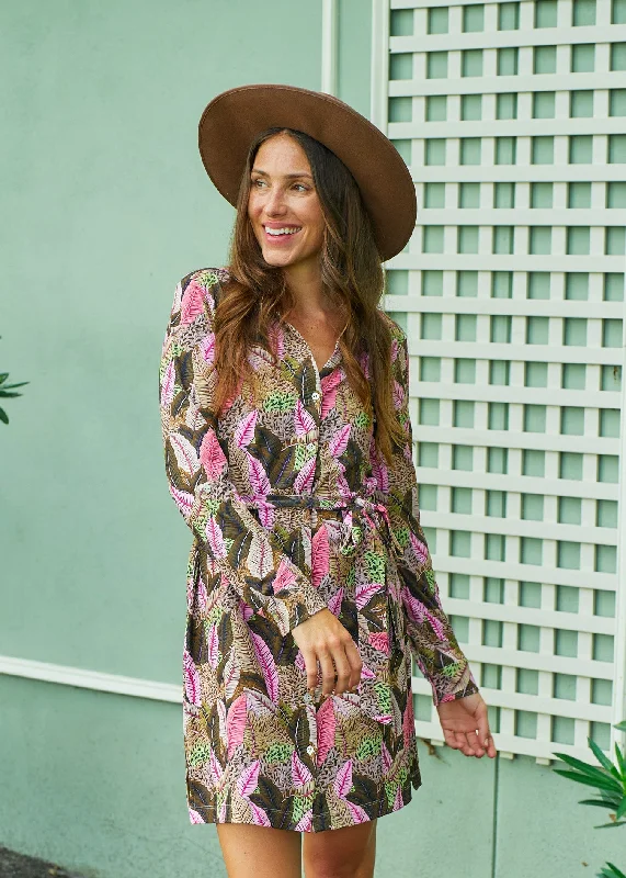 Fashion Comfort Soft Casual Wearable Myers Button Down Shirt Dress