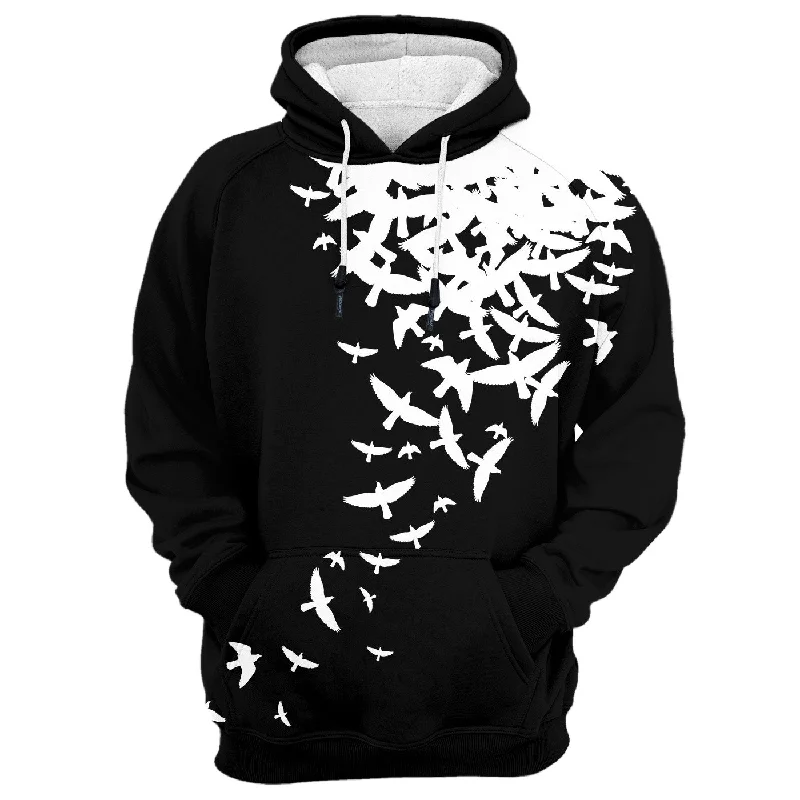 Relaxed Fit Chic and Comfortable Pieces Doves Hoodie