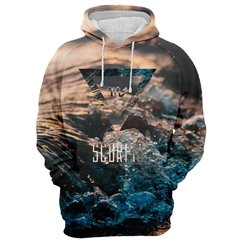 Sporty Comfort Relaxed Chic Pieces Scorpio Wave Hoodie