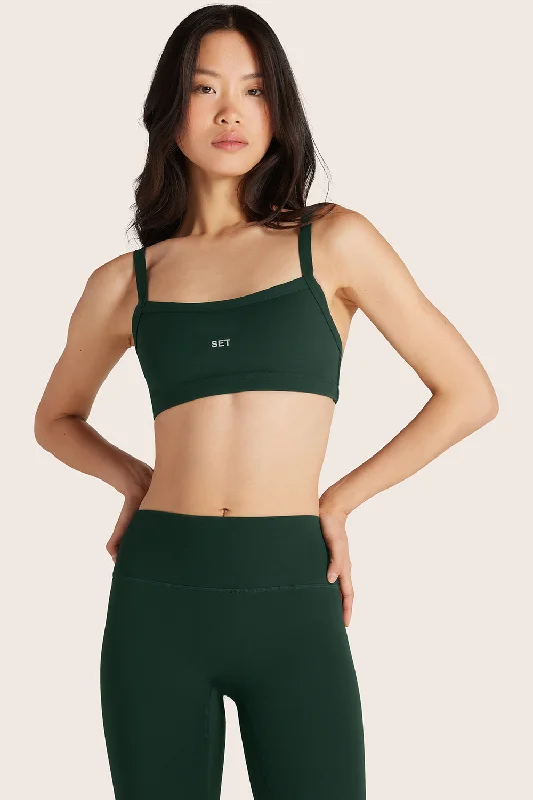 Soft Clothing Practical Chic Pieces SPORTBODY® (BLOOPERS) SPORTY SCOOP BRA - BEETLE
