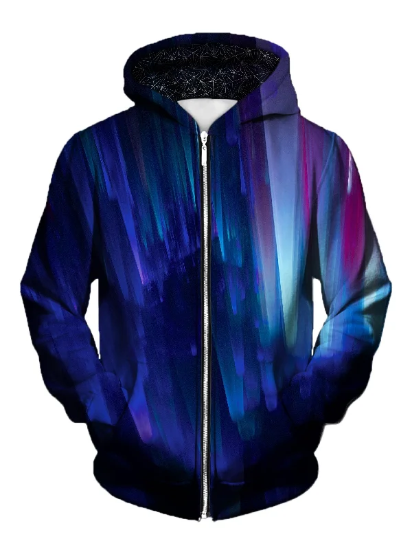 Cozy Outfit Cozy Everyday Styles Northern Lights Unisex Zip-Up Hoodie