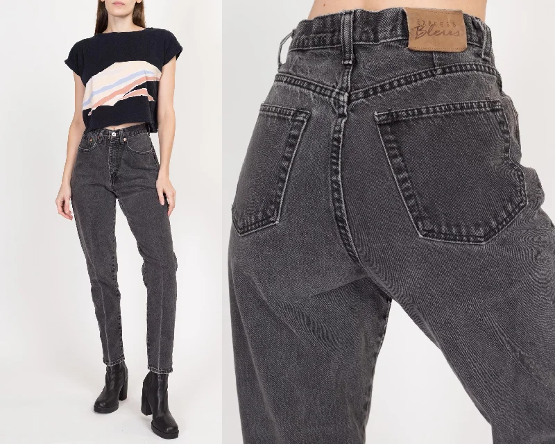 Relaxed Fit Comfortable Wear Choices Small 90s Faded Black High Waisted Jeans 27"