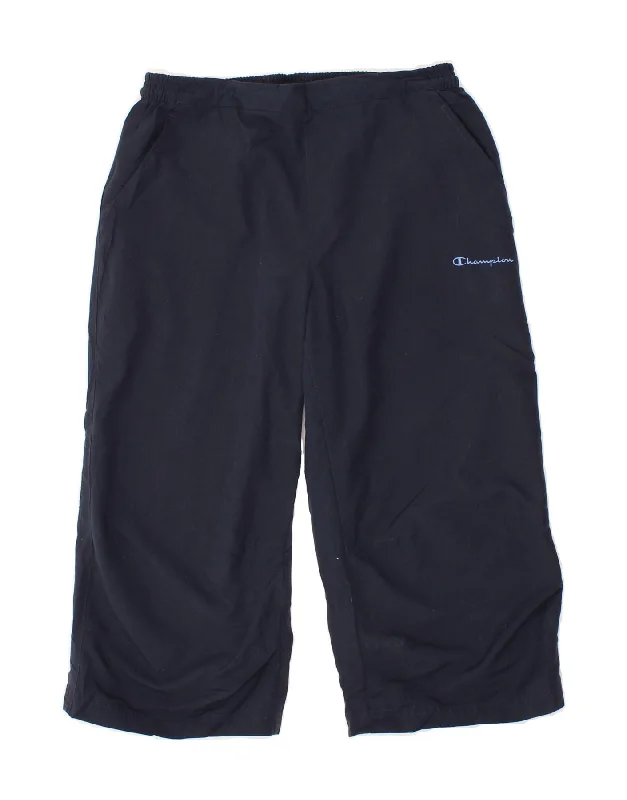 Smart Comfort Comfortable Wardrobe Pieces CHAMPION Womens Bermuda Sport Shorts UK 16 Large  Navy Blue Polyester