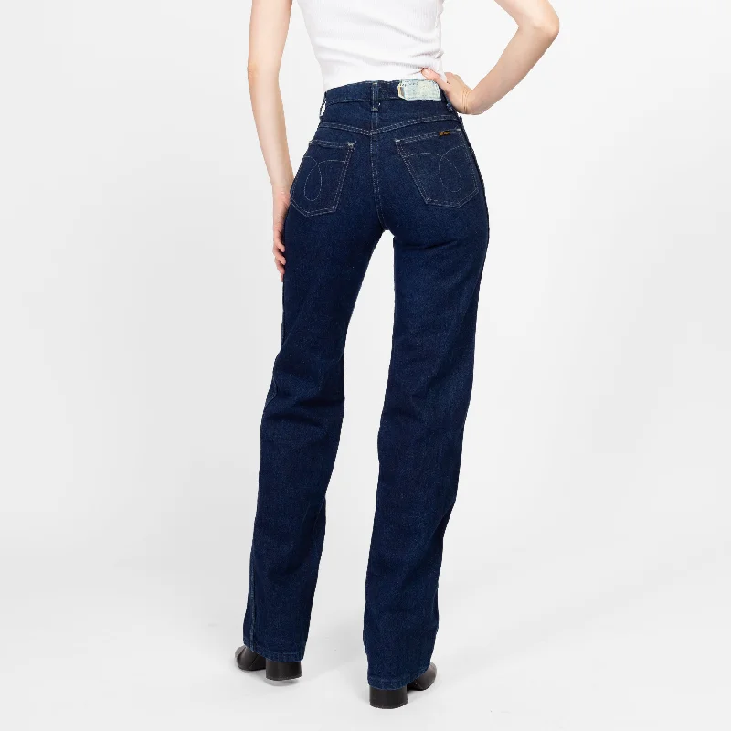 Easy Style Relaxed Layered Looks XS 70s Dee Cee Rappers Dark Wash Deadstock Jeans NWT