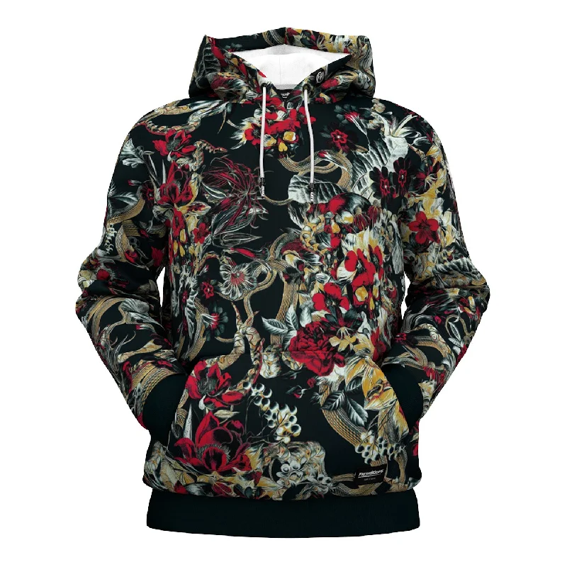 Cozy Fashion Comfortable Trend Wear Crimson Bloom Hoodie