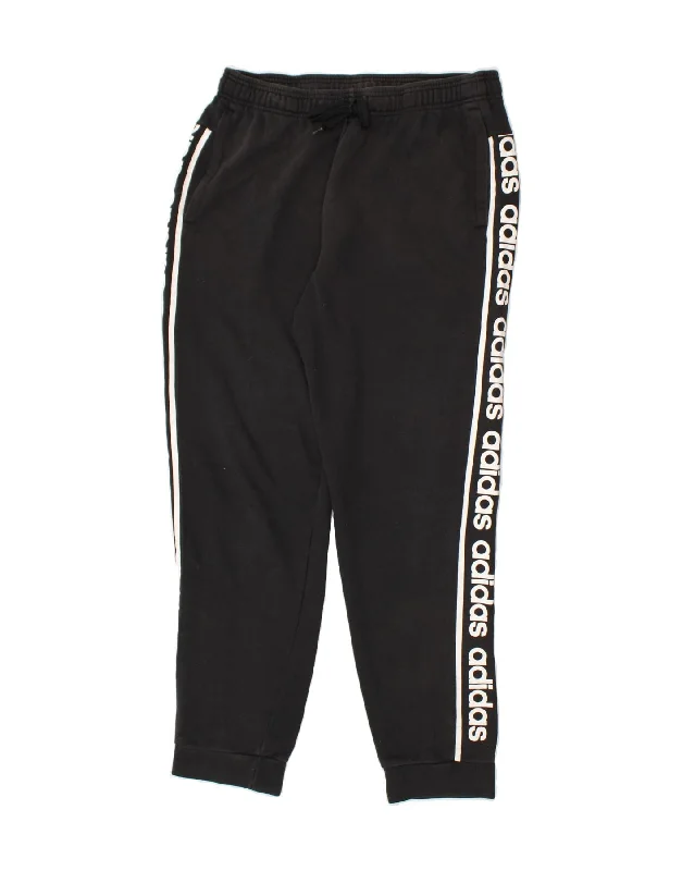 Chic Comfort Effortless Comfort Fit ADIDAS Womens Graphic Tracksuit Trousers Joggers UK 14 Large Black Cotton Chic Comfort Effortless Comfort Fit ADIDAS Womens Graphic Tracksuit Trousers Joggers UK 14 Large Black Cotton