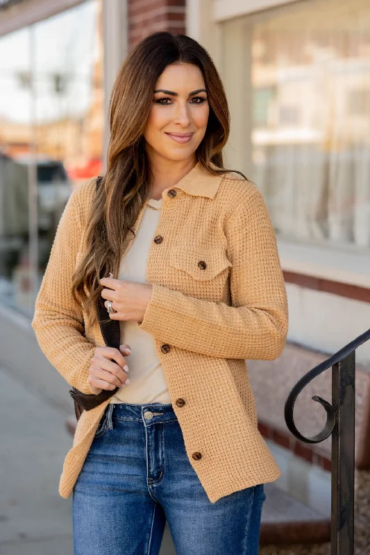 Versatile Wear Relaxed Layered Looks Knit Shacket