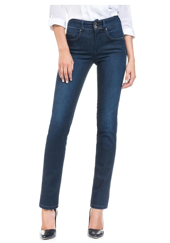 Cozy Outfit Soft Cozy Wear Salsa Secret Push In Slim Leg Jeans, Blue