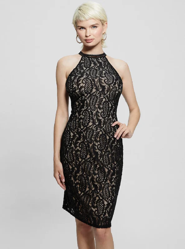 Layered Style Comfy Layering Trends Black New Liza Mini Dress
