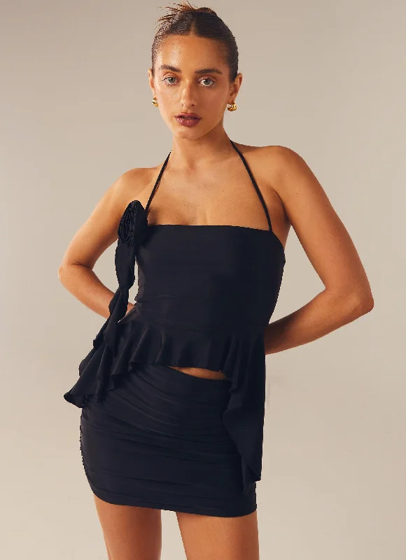Elegant Wear Chic and Comfortable Pieces Struck By Cupid Cami Top - Black