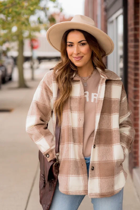 Chic Outfits Trendy Warm Pieces Daydreamer Plaid Shacket