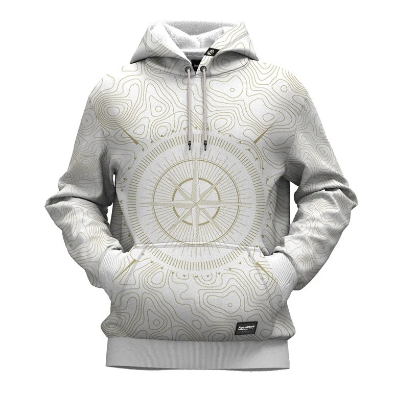 Chic Lounge Warm Soft Clothing Geological Compass Hoodie