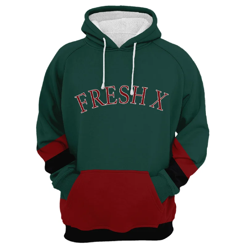 Casual Chic Wear Casual Soft Fit Fresh X Tricolor Hoodie