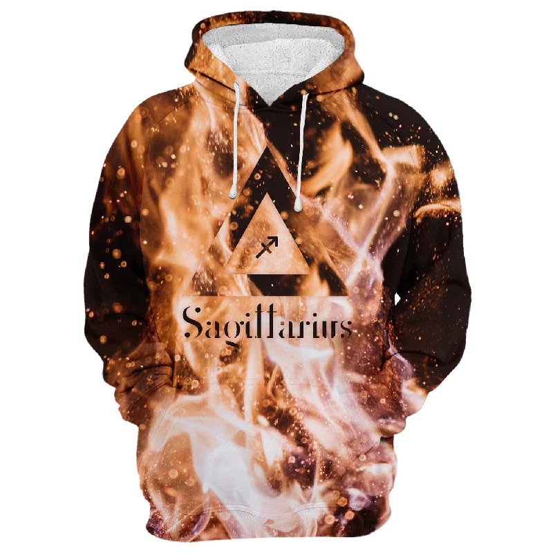 Relaxed Tops Trendy Comfy Outfits Sagittarius In The Flames Hoodie