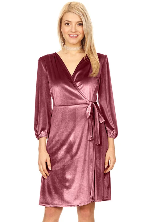 Warm Wear Soft Daywear Fits Say it with Warmth Wrap Dress