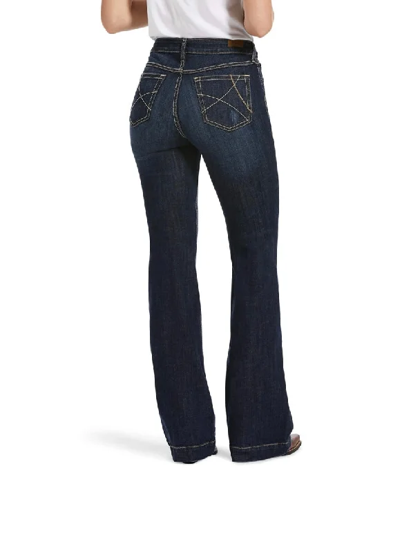 Easy Fashion Trendy Soft Looks Ariat Women’s Ella Slim Trouser Wide Leg -Rascal