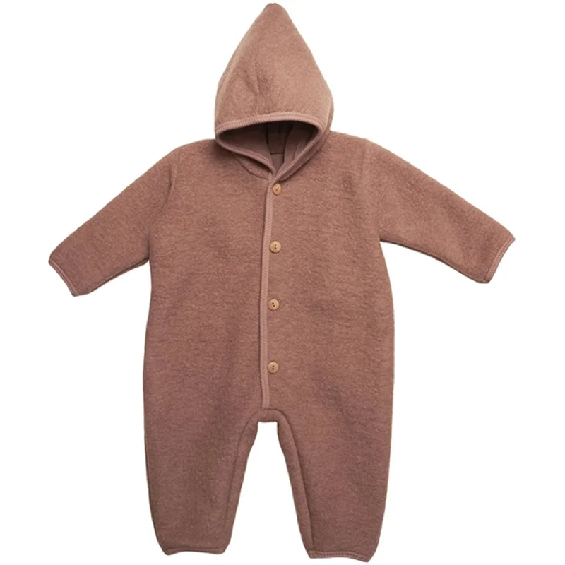 Cozy Layers Trendy Soft Fit Huttelihut Pram Suit Wool Pooh Heather Rose