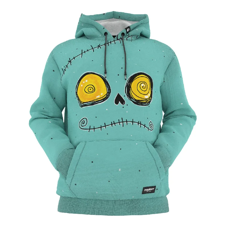 Lounge Chic Comfy Fashion Options Spooky Face Hoodie